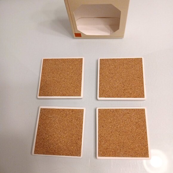 Frank Lloyd Wright Wine Bottles With Fruit And Bread Absorbent Coasters Set of 4 - Picture 5 of 9